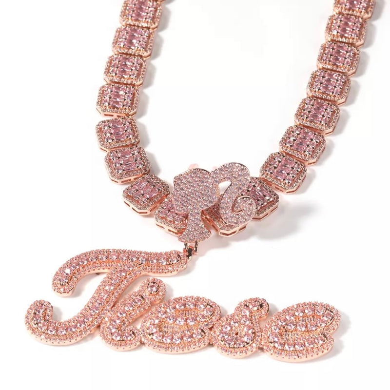 Torrid Barbie® Name Necklace  Pink rhinestone necklace, Pink